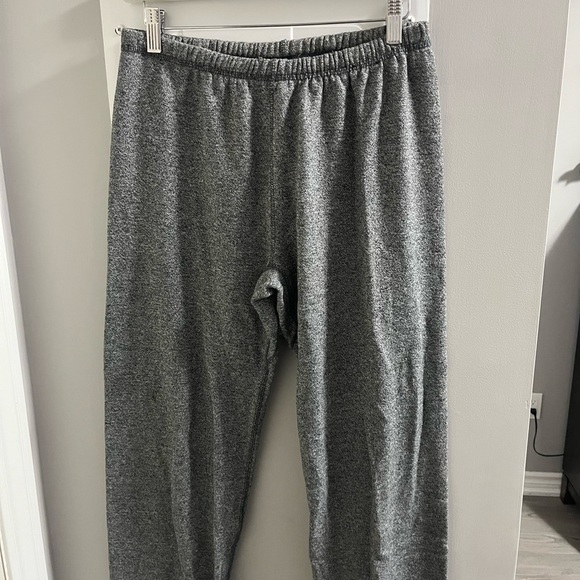 Heather Gray Track Pants with Soft Stretchy Fabric and Relaxed Fit - Picture 1 of 2